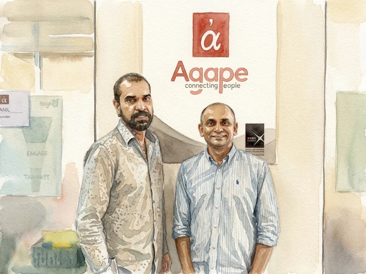Watercolour illustration for Anil David / Agape Connecting People
