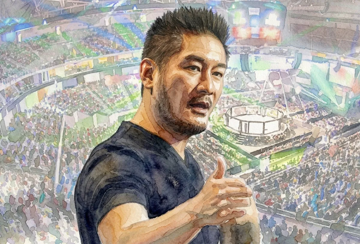 Watercolour illustration for Chatri Sityodtong / ONE Championship