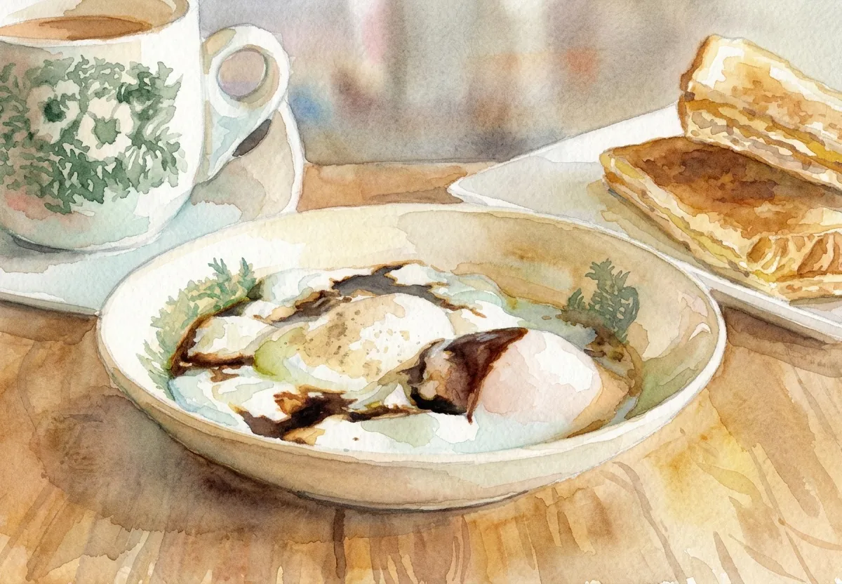 Watercolour illustration for Hew Ah Kow / Half-Boiled Egg Maker