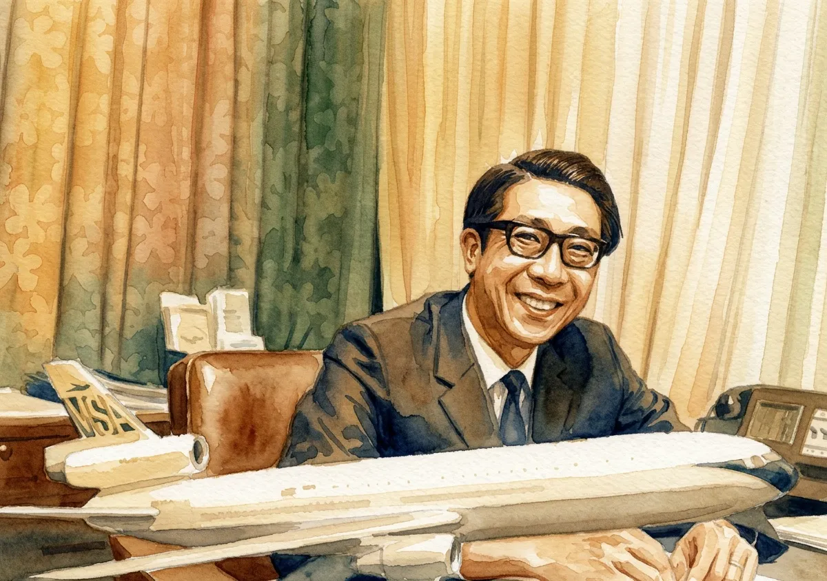 Watercolour illustration for Lim Chin Beng