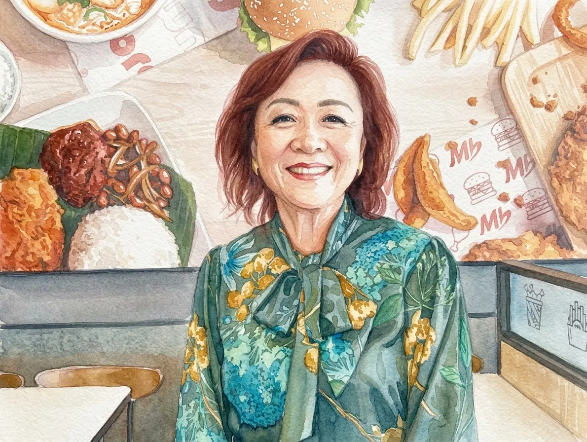 Watercolour illustration for Marrybrown / Nancy Liew